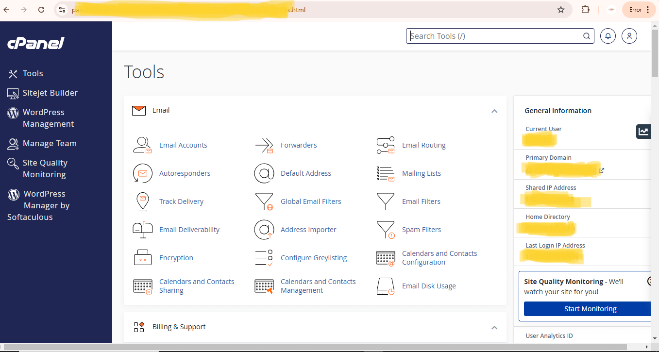 Install wordpress