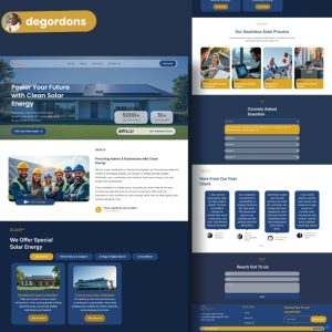 Solar landing page